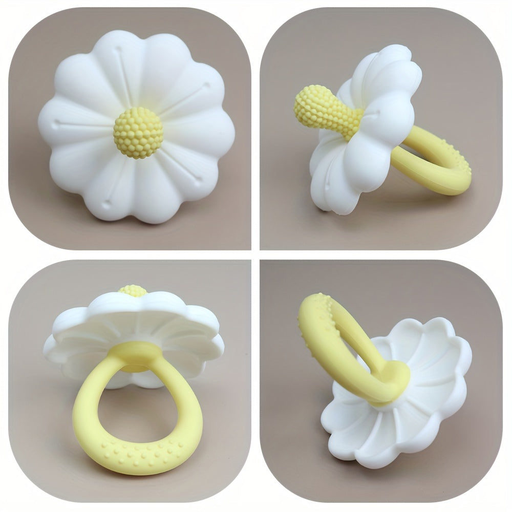 Baby Teething Toy Flower-Shaped Silicone Teether for Infants and Toddlers