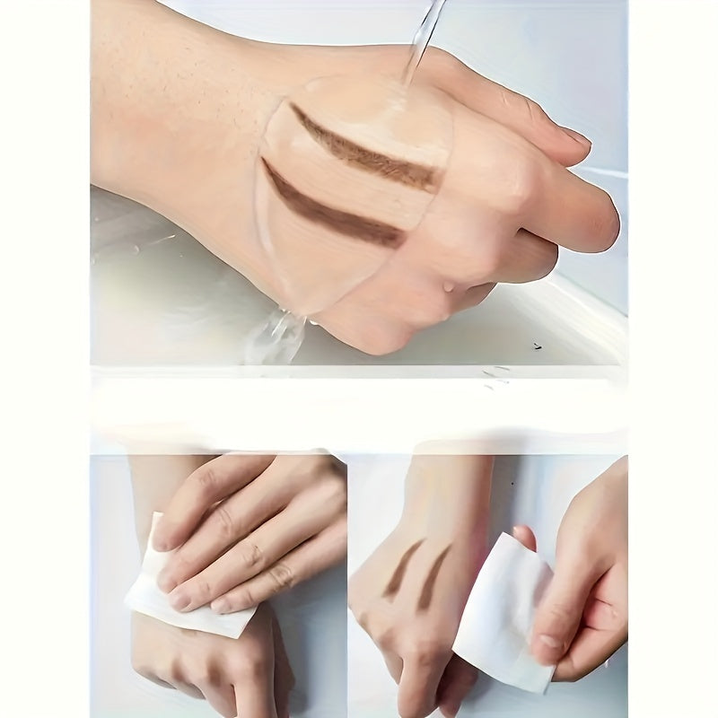 Lápiz de cejas para mujer con doble punta triangular y cepillo para dar forma fácil