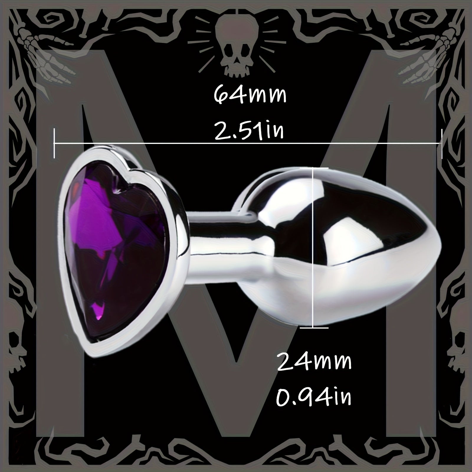 Adult Unisex Gold Synthetic Gemstone Anal Plug for Beginners, Butt Plug