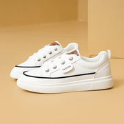 Women Breathable White Skate Sneakers Lightweight Casual Shoes For Fitness