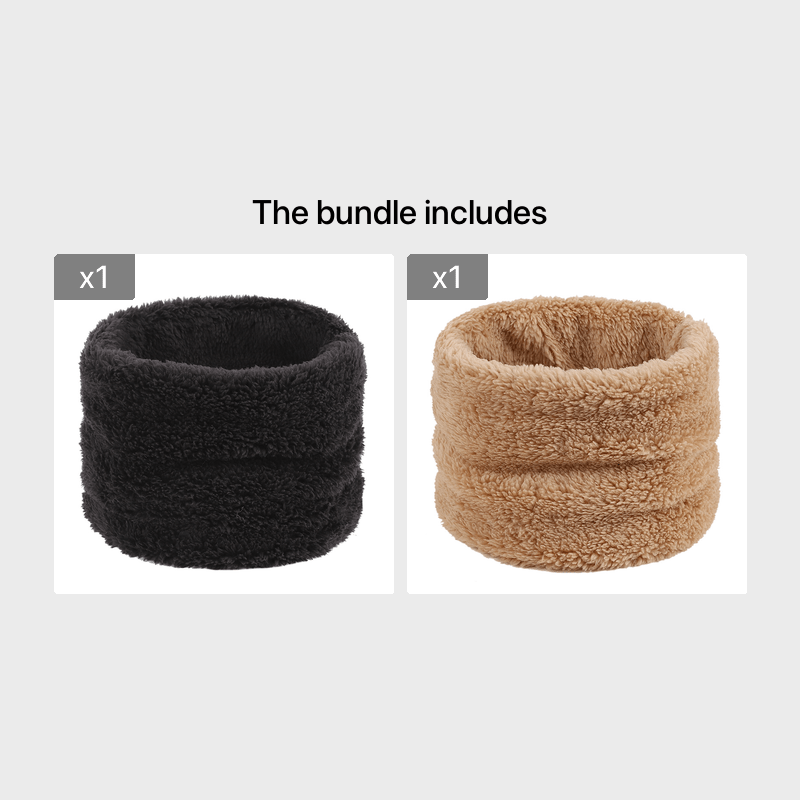 Cubierta de cuello alto cálida de invierno para hombres y mujeres, bucle único, unisex