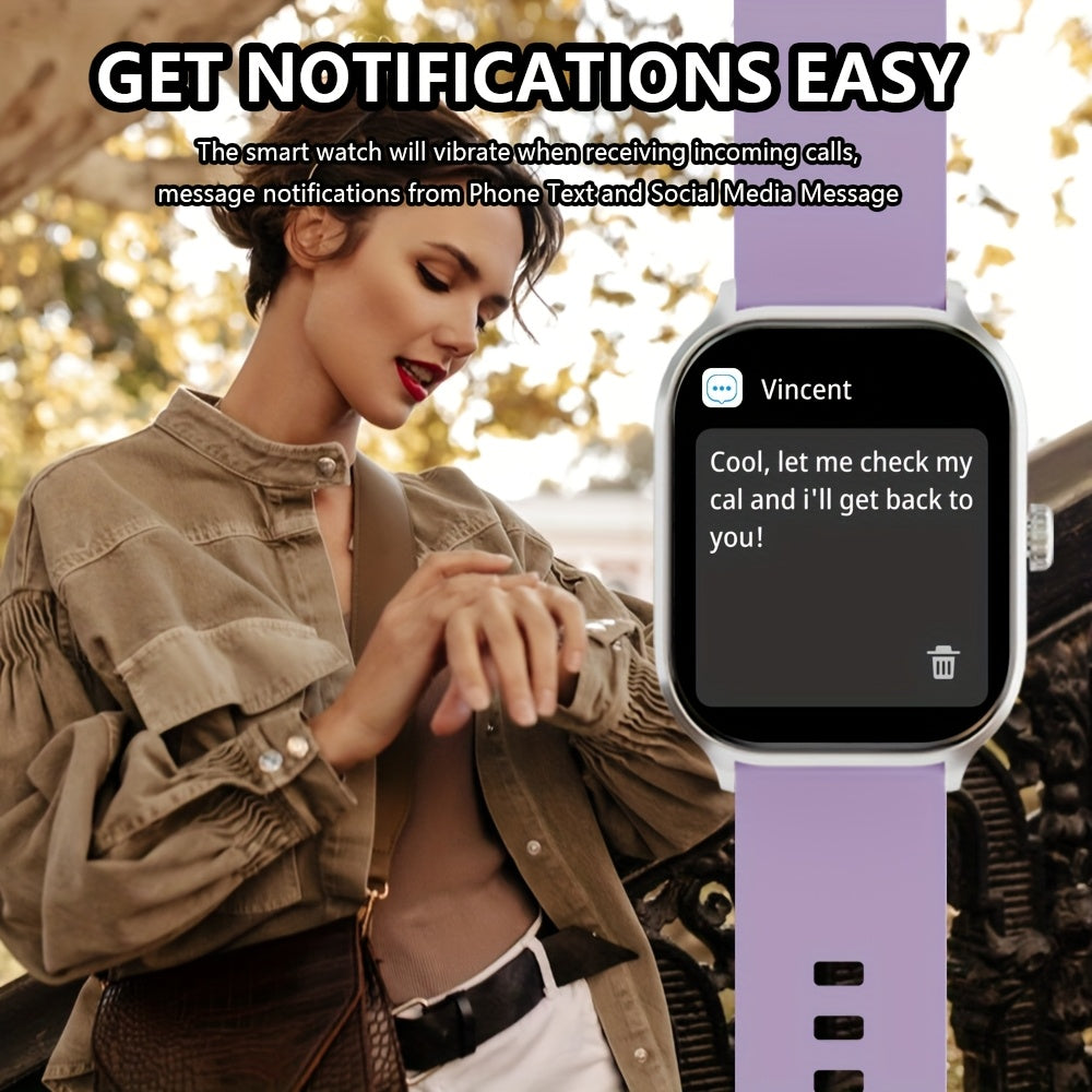 Smartwatch for Men and Women 5.11cm Touch Screen Fitness Tracker 100+ Sports Modes Wireless 5.3 Call and Text Alerts Compatible with Android and iPhone