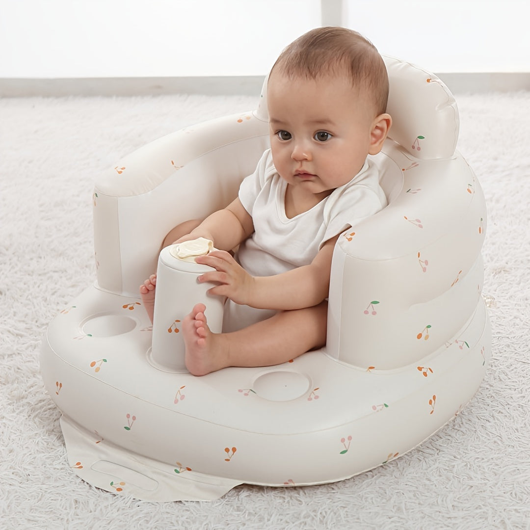 Inflatable Baby Seat for 3-36 Months with Built-in Air Pump and Floor Stand