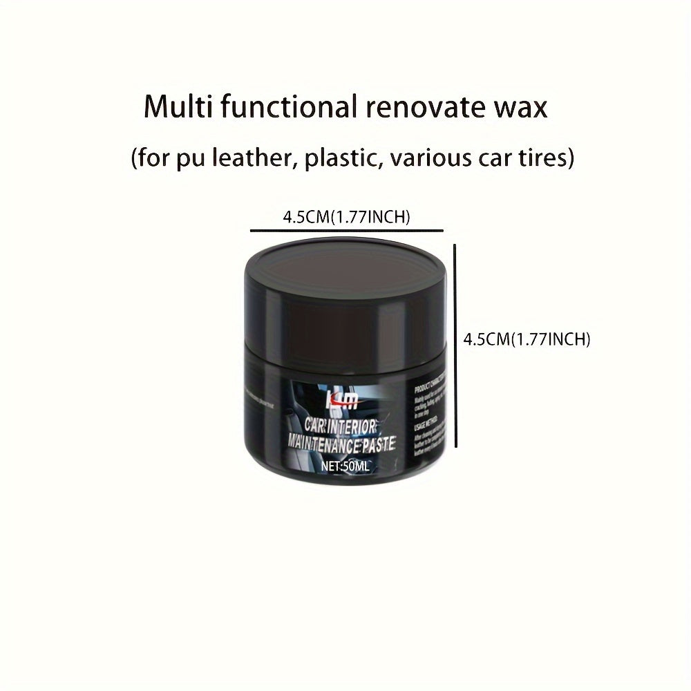 Engine Bay Cleaner and Shine Wax for Black Plastic Restoration Car RV Restores and Protects