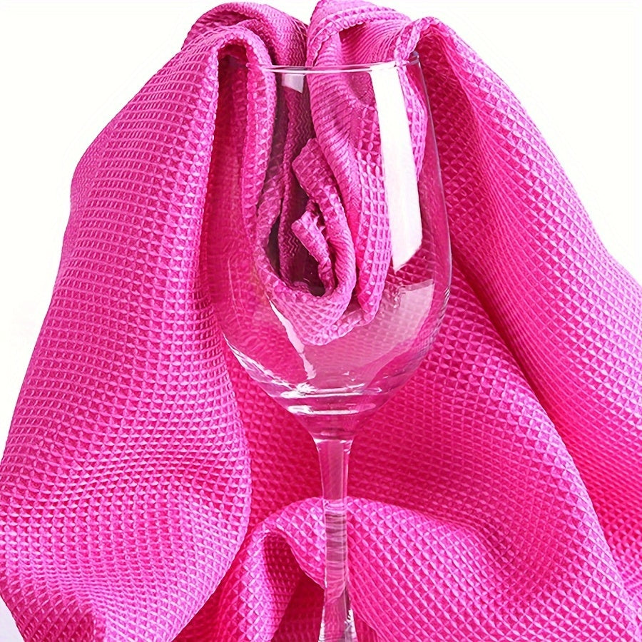 Microfiber Cleaning Cloths 40x40cm Streak-Free Glass Mirrors Kitchen Towels