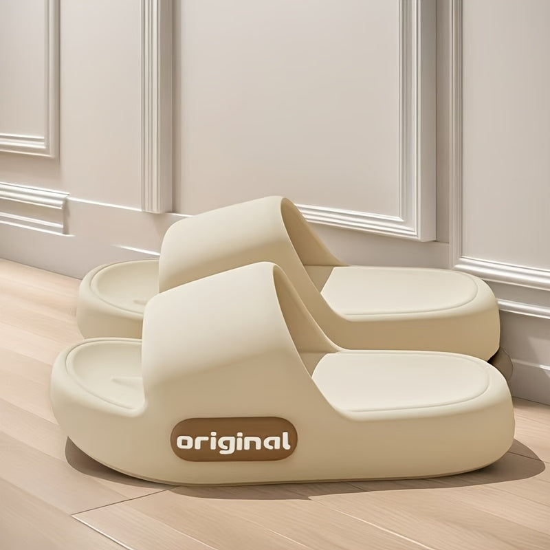 Women Eva Slides Thick Cushioned Open-Toe Indoor Outdoor House Slippers Red