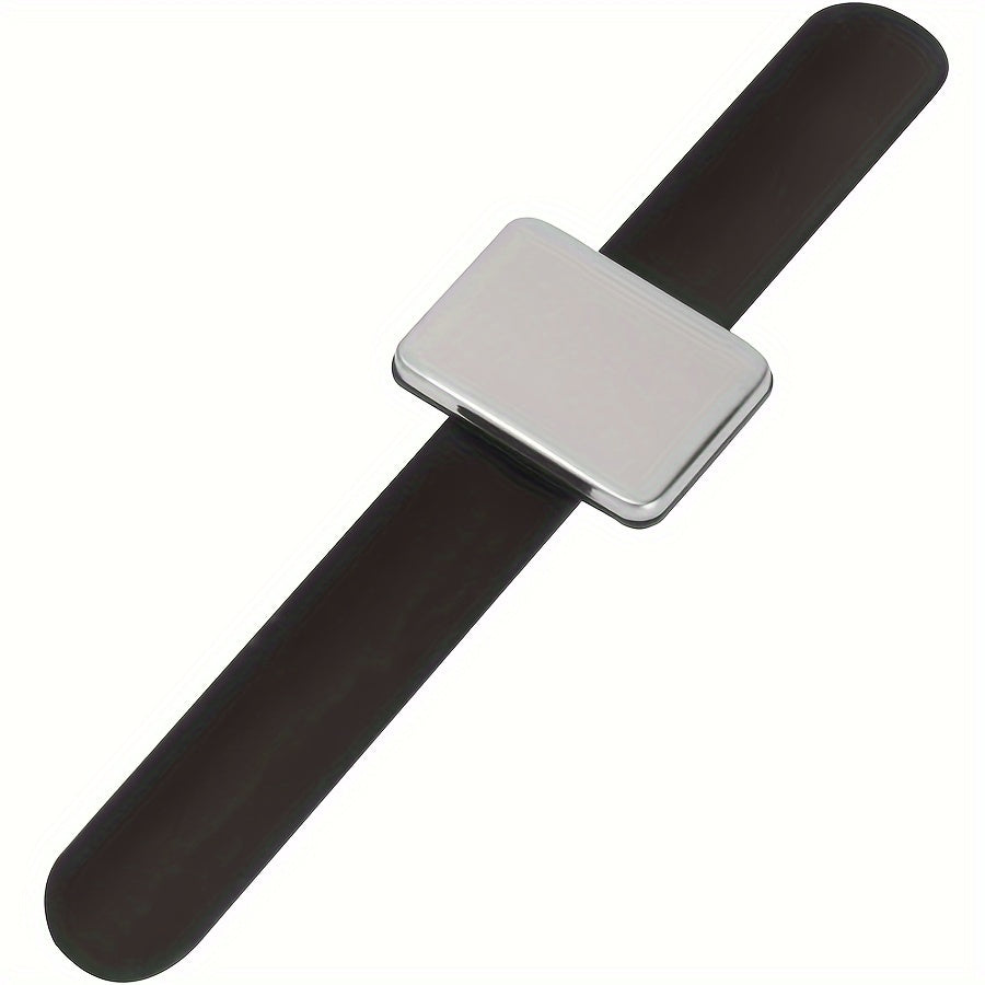Silicone Magnetic Pin Cushion Wristband for Sewers and Hair Stylists 9.4x2.1 Inches