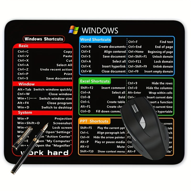 Women Girls Gaming Mouse Pad Non-Slip Rubber Office Computer Laptop 9.45x7.87 Inches