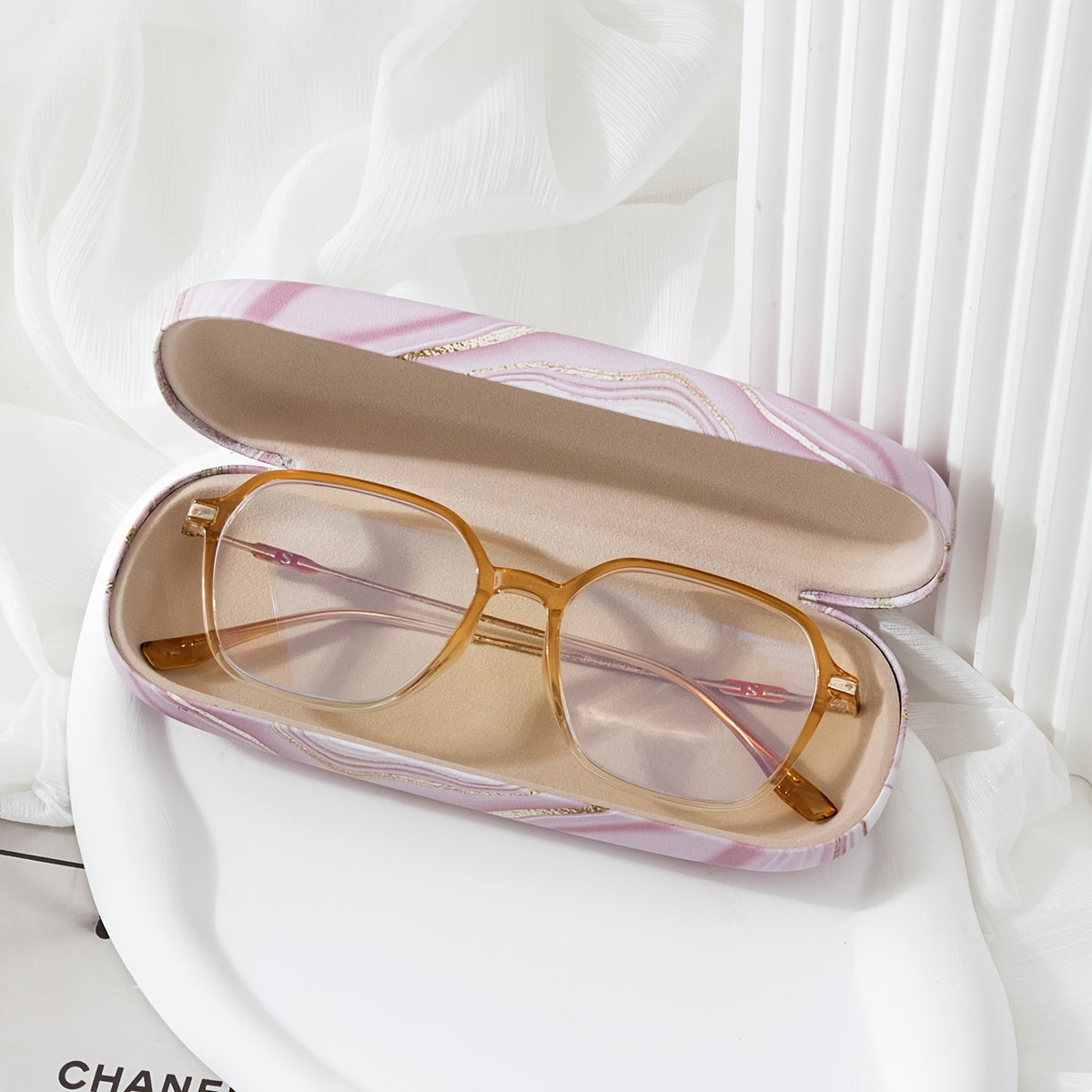 Pink Folding Eyewear Storage Box for Women Pack of 2