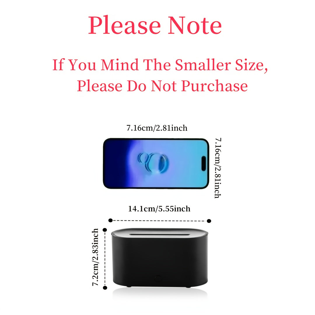 Flame Design USB Humidifier and Aromatherapy Diffuser with Night Light for Home and Office