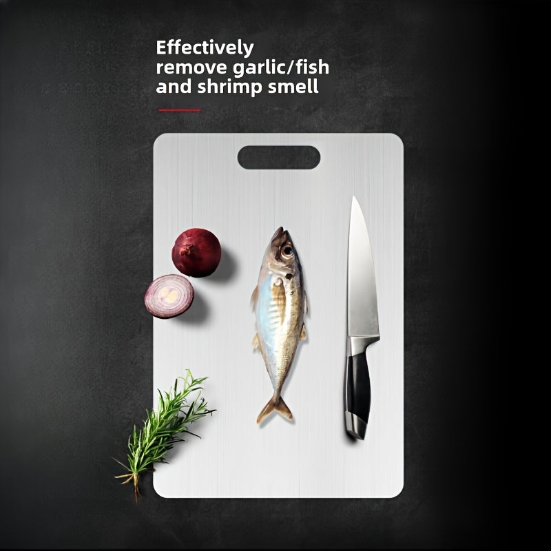 Stainless Steel Double-Sided Cutting Board for Kitchen and Dining
