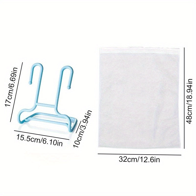 8pcs Plastic Shoe Organizer Set Hanging Racks for Home Storage