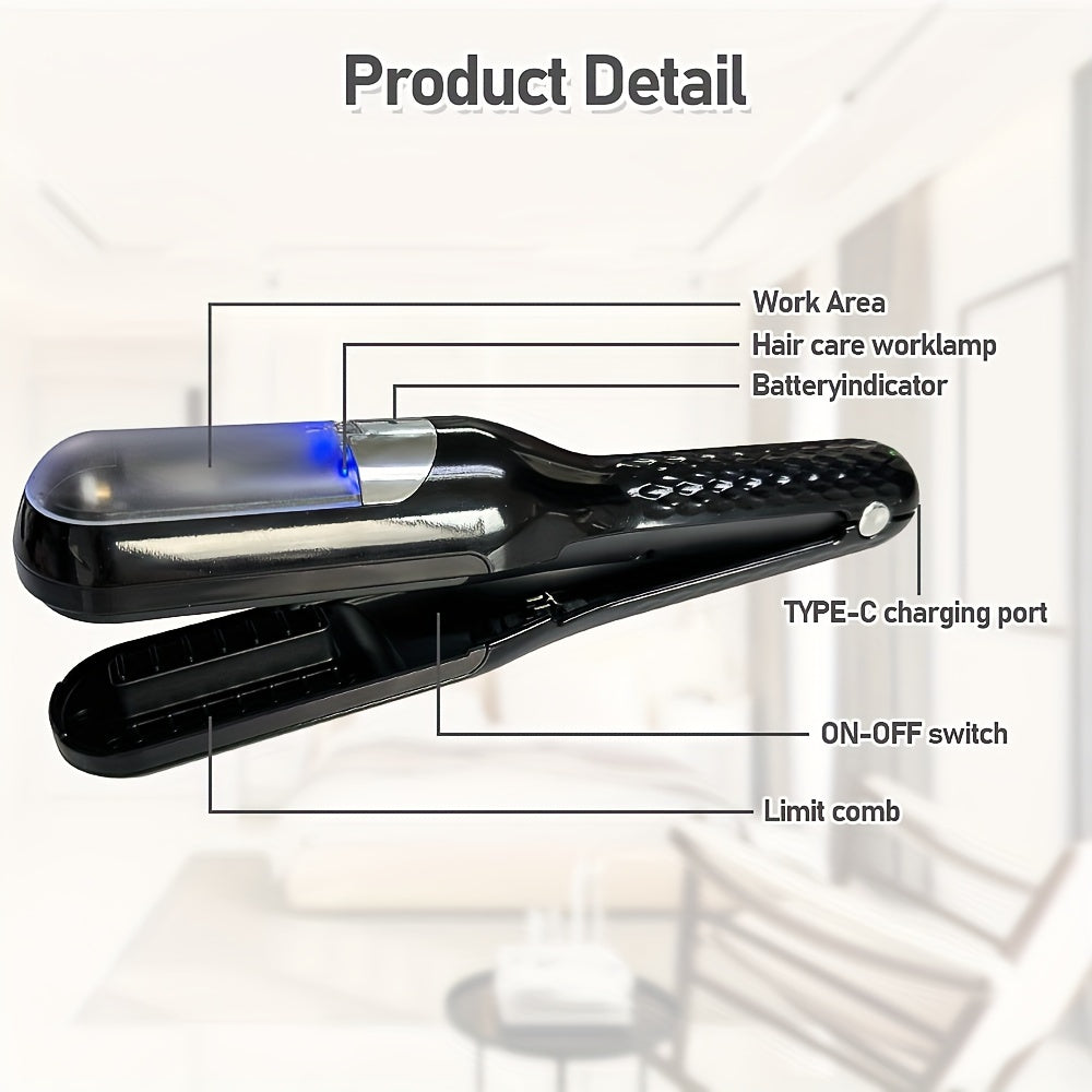 Simsiz soch bo‘linishini kesuvchi, USB bilan qayta zaryadlanadigan, silliq soch parvarishi uchun