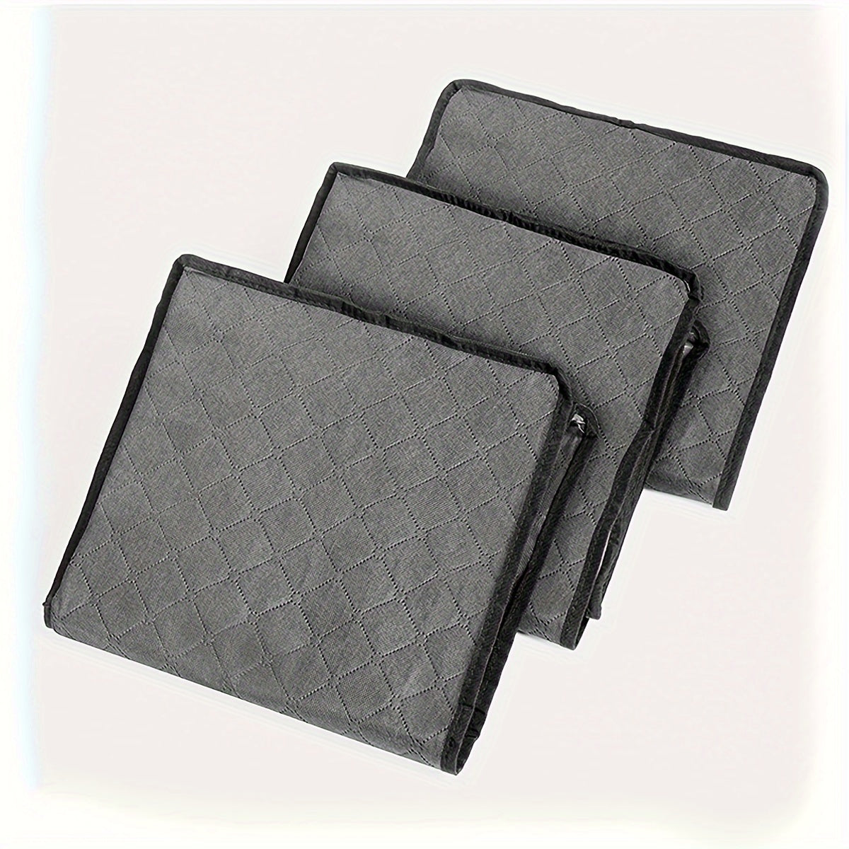 Bolsa de almacenamiento con tapa y asa para ropa, mantas, juguetes, gran capacidad