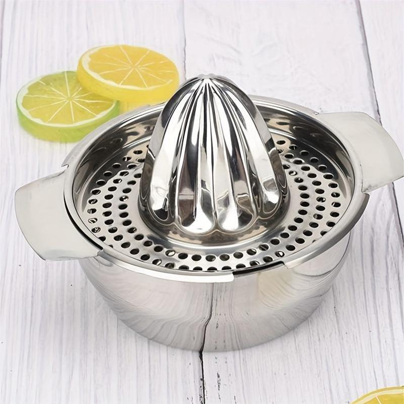 Juego de exprimidores de cítricos de acero inoxidable duradero para limones y naranjas, herramienta de cocina