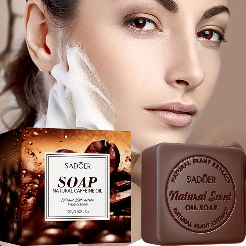 Unisex Coffee Exfoliating Moisturizing Soap for Sensitive Skin
