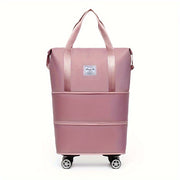 Expandable Waterproof Travel Bag with Spinner Wheels Large Capacity for Business Trips