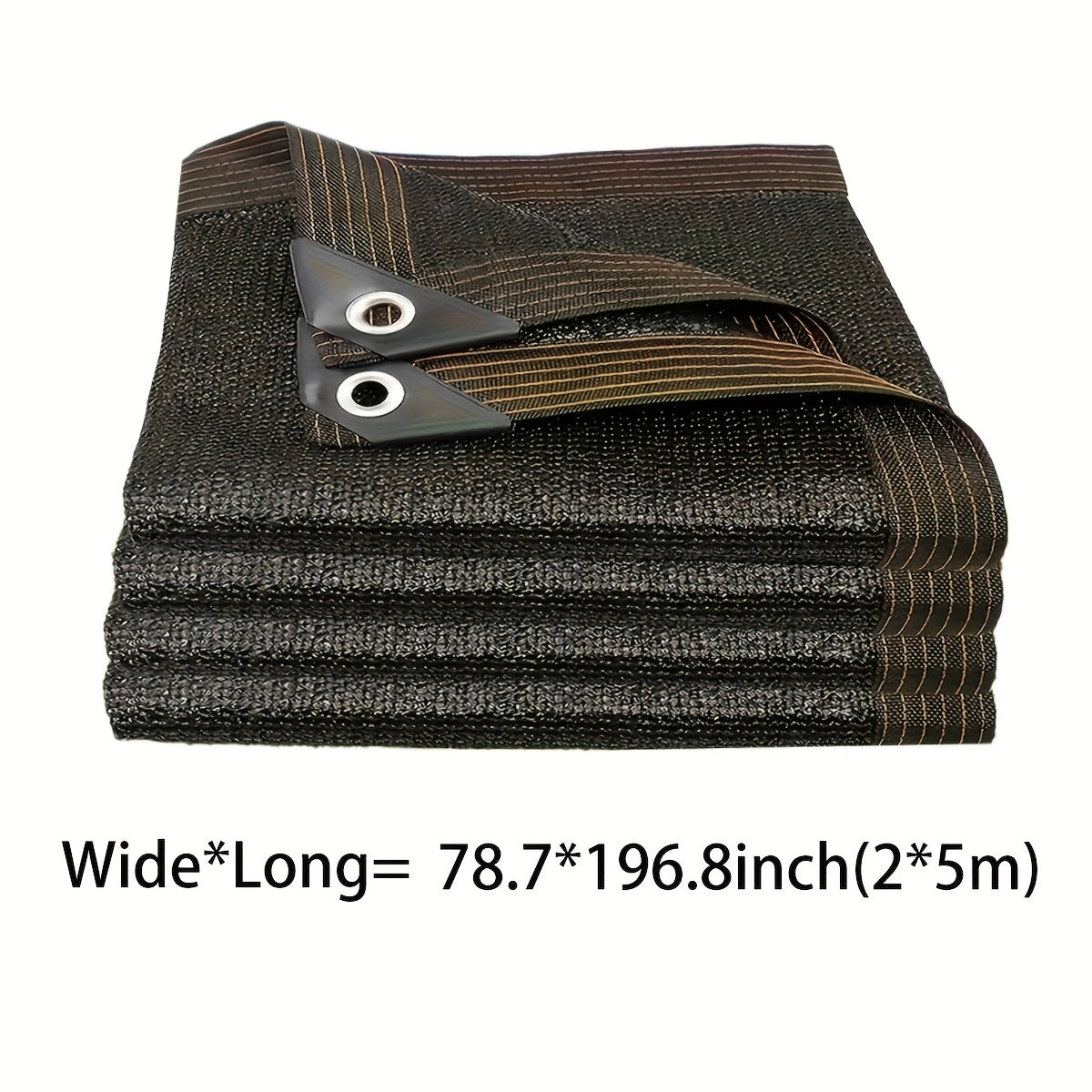 Rectangular Sunshade Net for Courtyard Balcony Garage Backyard Pool Lawn Outdoor Privacy Black 81-90% Shade