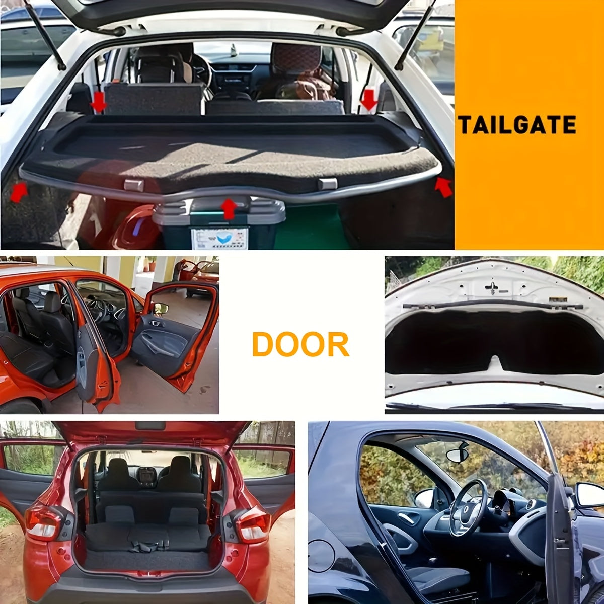 Universal Rubber Door Seal Edge Trim U-Shaped Weatherstrip Bumper Guard 196.85 Inch