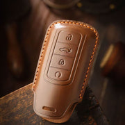 Car Remote Key Fob Cover Shell with Keyring for SUV Universal Black