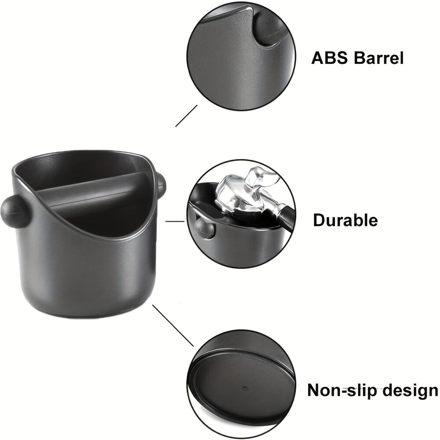 Espresso bar aksessuarlari uchun Qahva Knock Box va Qahva Slug Bucket