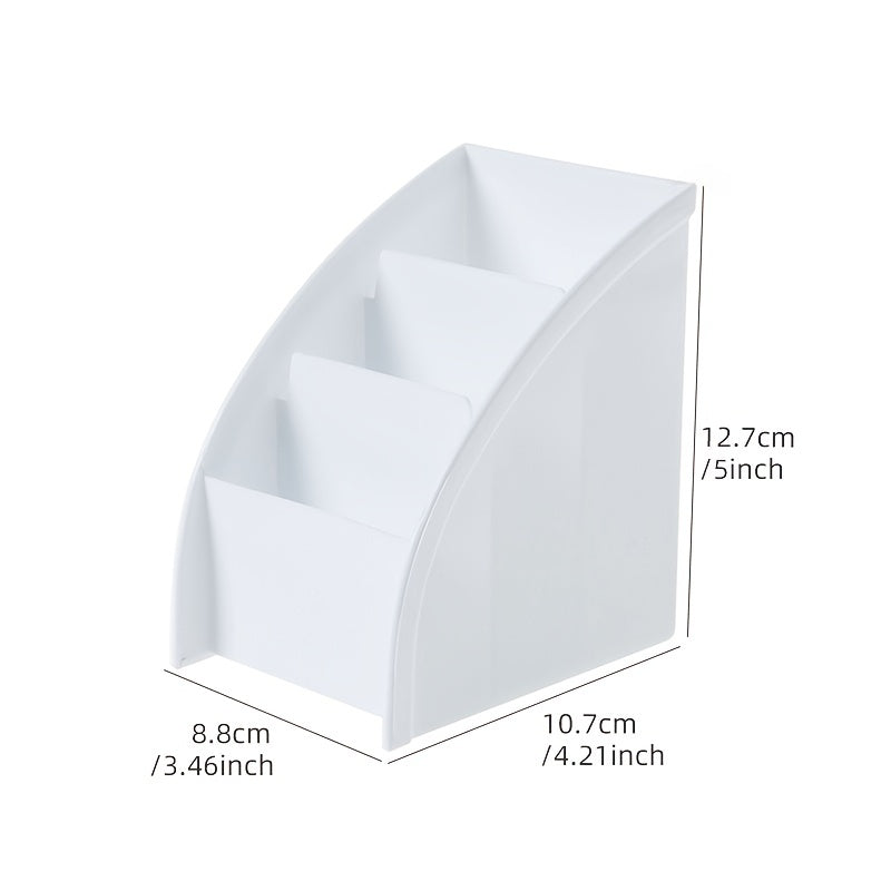Desk Organizer with Grid Pocket Folder and Remote Control Storage for Cosmetics