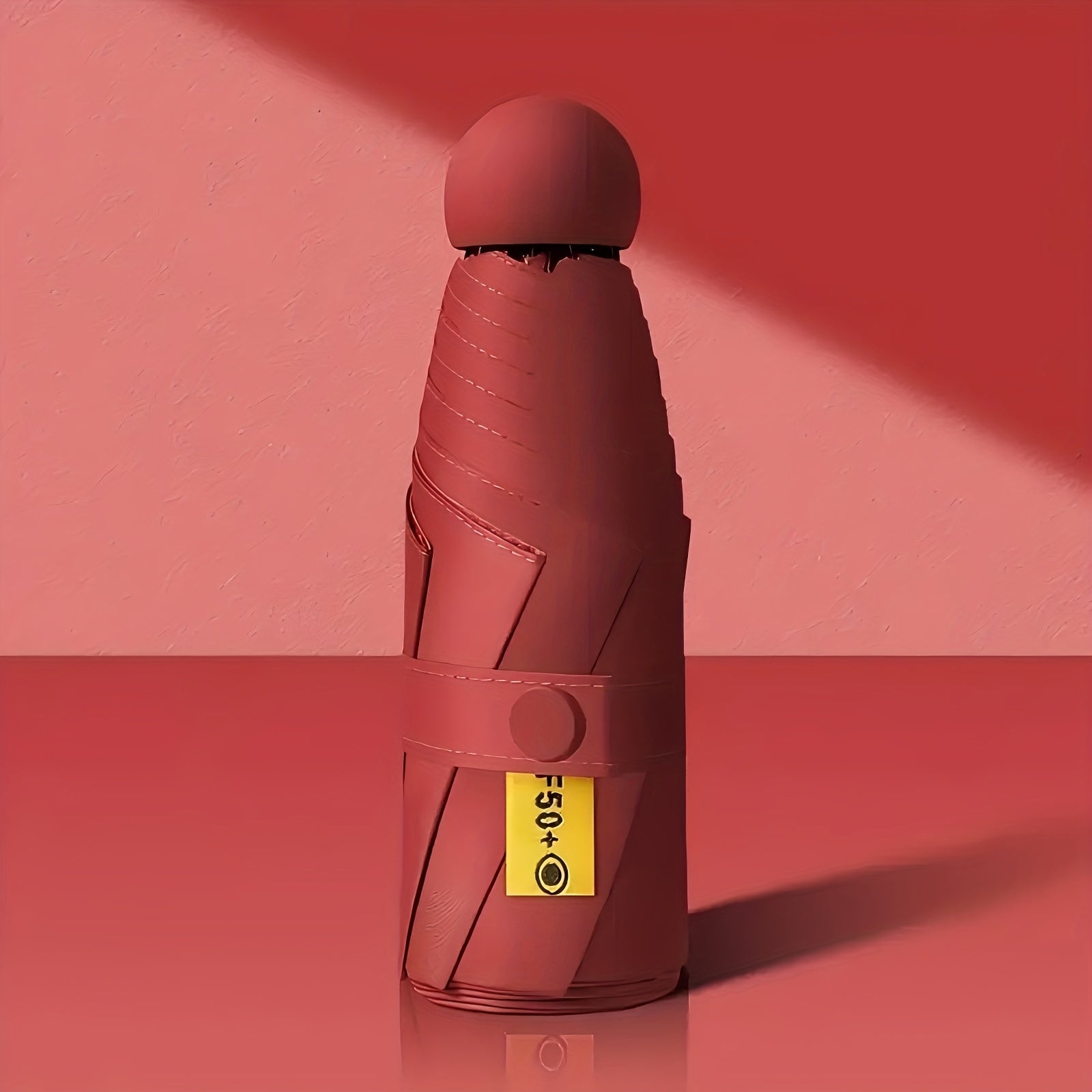 Adult Folding Umbrella with UV Protection, Lightweight Compact Design, Plastic Handle