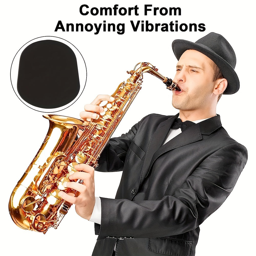 Set of 40 Silicone Mouthpiece Pads for Saxophone and Clarinet Black and White