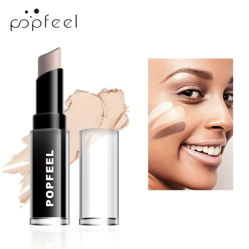 Corrector en barra para mujer, ilumina ojeras, cubre círculos oscuros, contorno de maquillaje con perla