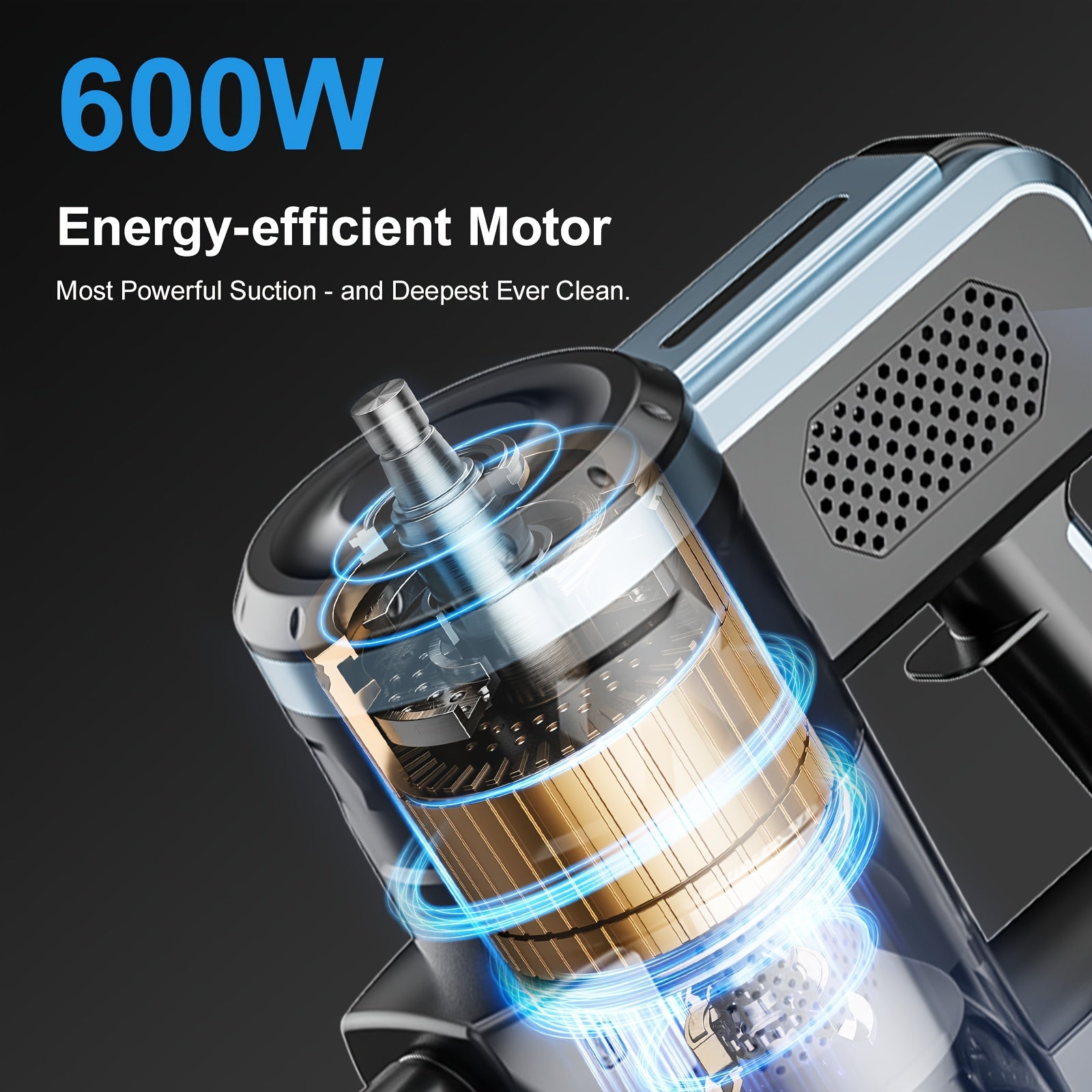 Lightweight EU Plug Vacuum Cleaner with Powerful Suction 18000Pa 1.2L Corded