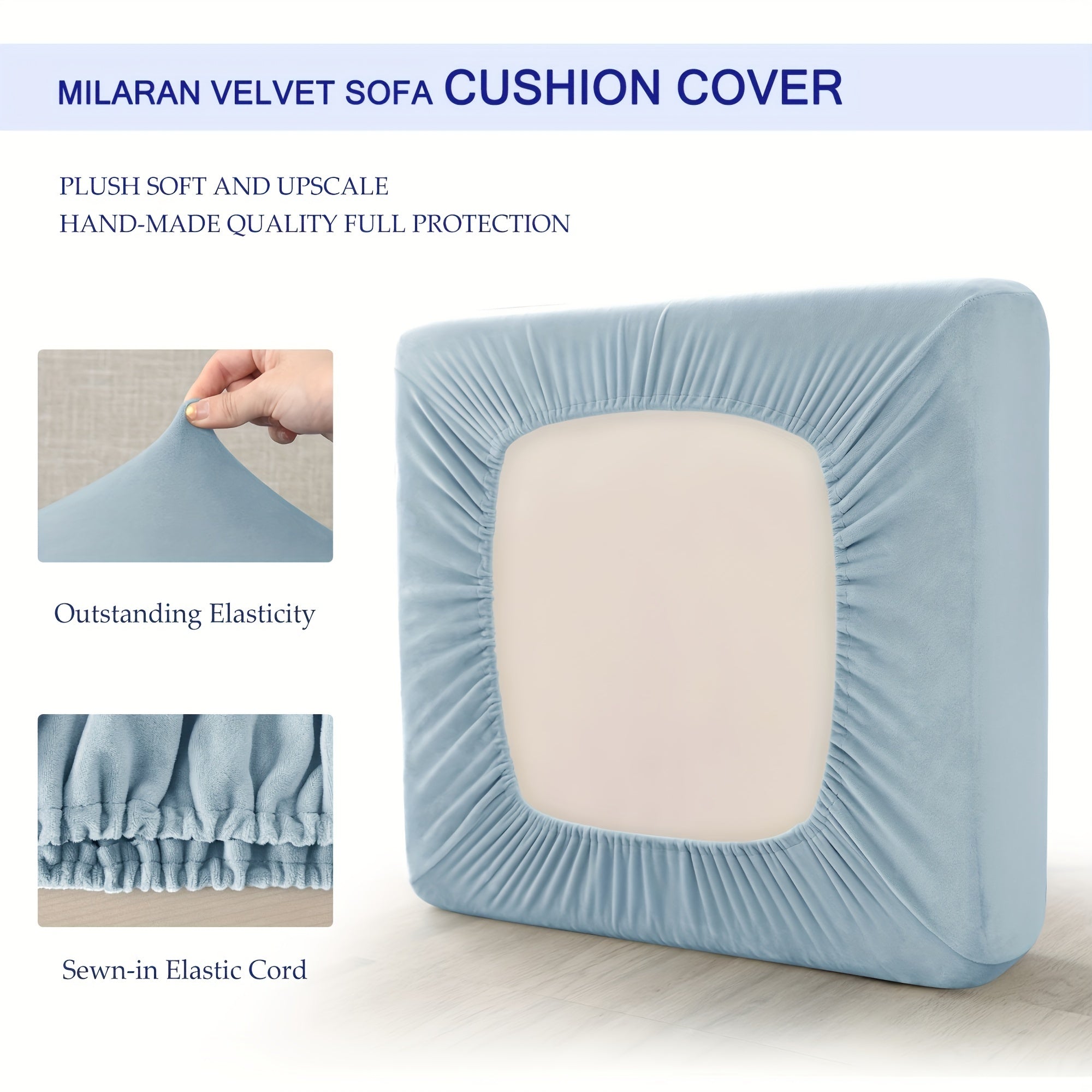 Yotoqxonada yoki ofisda uy bezaklari uchun sirpanmaydigan velur divan qoplamasi.