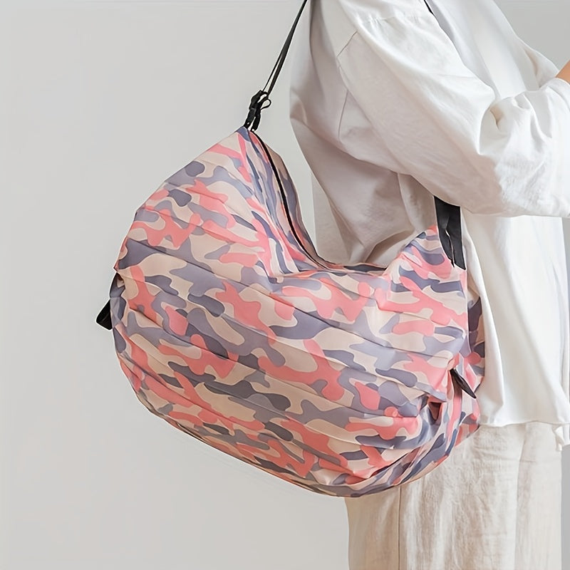 Foldable Shopping Bag with Large Capacity for Grocery and Travel Use