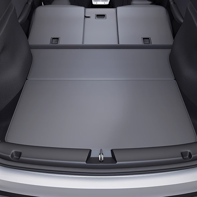 Alfombrilla trasera del maletero para Model Y 2025 de cuero PU, revestimiento de carga para todo tipo de clima