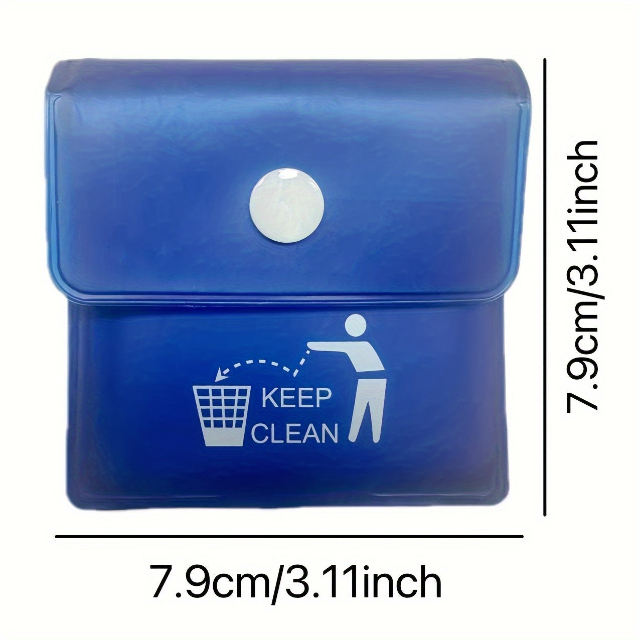 2-Pack Plastic Square Ashtrays, Fireproof Travel Pouch, Outdoor Cigarette Dispenser