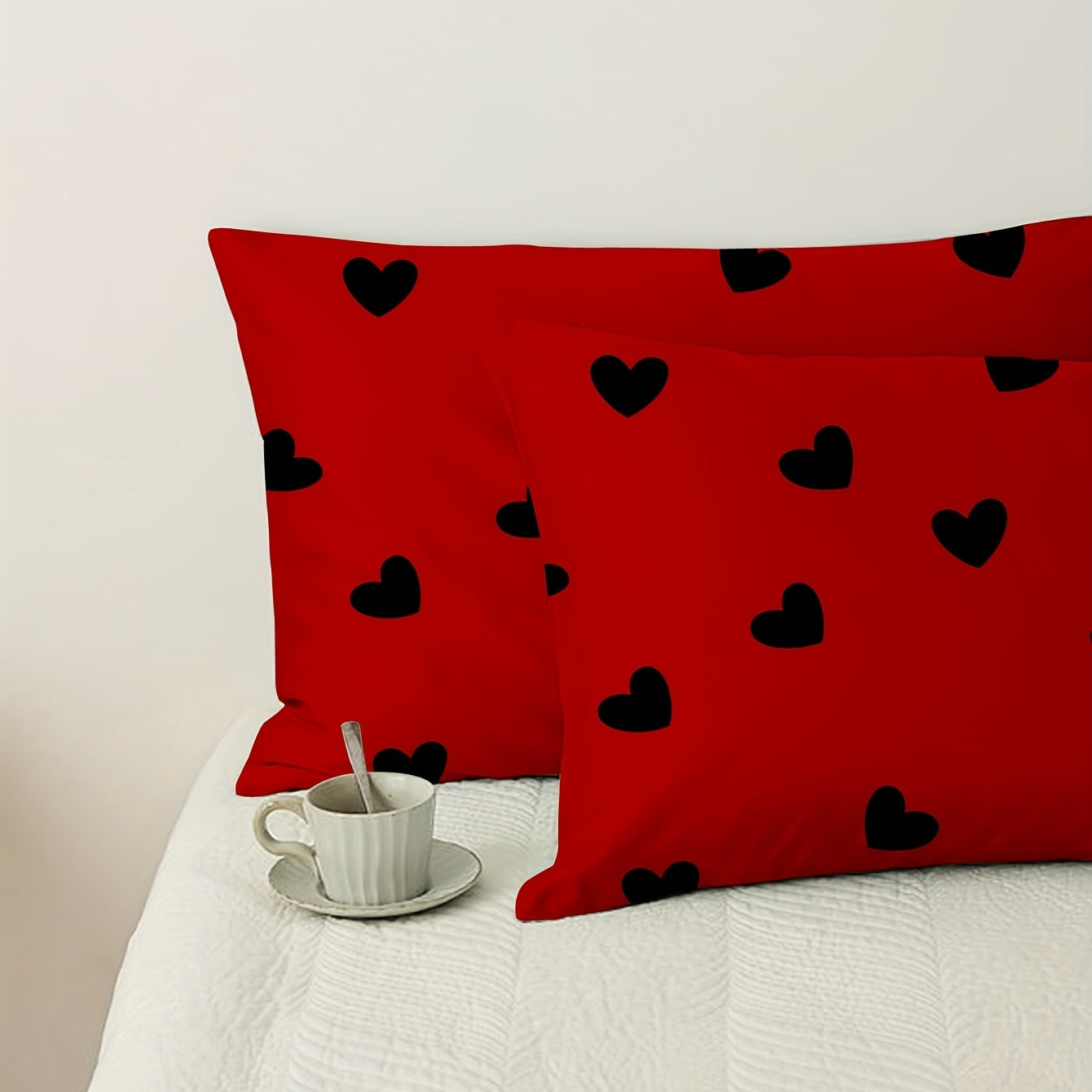 Set of 2 Decorative Love Pillows for Home Decor, Cushion Covers Not Included