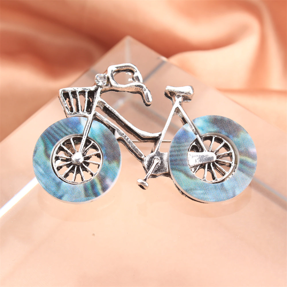 Rhinestone Bicycle Brooch for Women Stylish Jewelry Accessory for Outfits Purses and Headwear