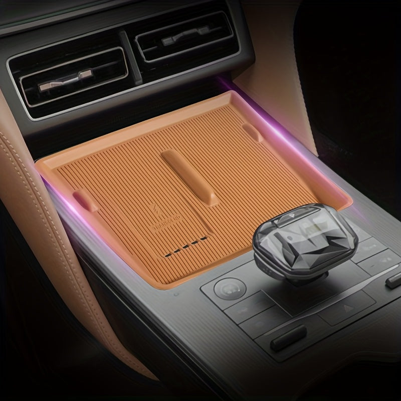 Silicone Car Center Console Mat Non-Slip Phone Pad for Car Interior Accessory