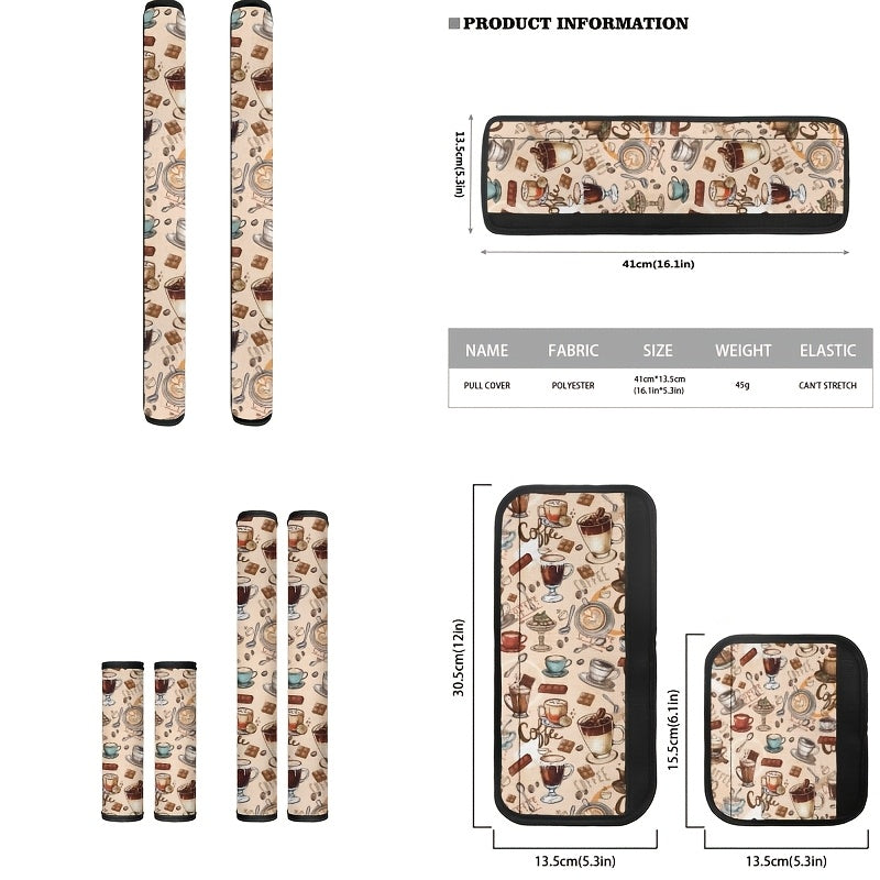 6pcs Refrigerator Handle Covers Polyester Anti-Scratch Stain-Resistant Kitchen Protectors