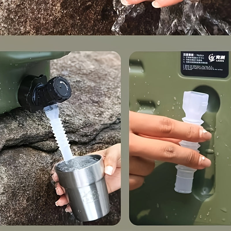 Portable Water Container with Faucet 11L 12L 18L Leak-Proof for Outdoor Activities