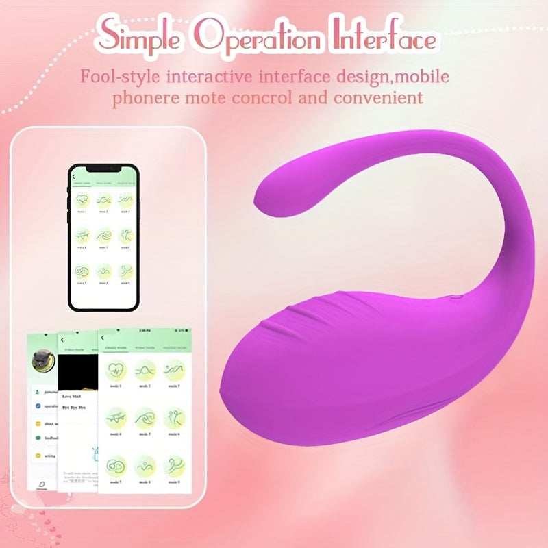 Ayollar uchun uzoqdan boshqariladigan vibratsiya qurilmasi, bir nechta vibratsiya rejimi va qayta zaryadlanadigan batareya bilan