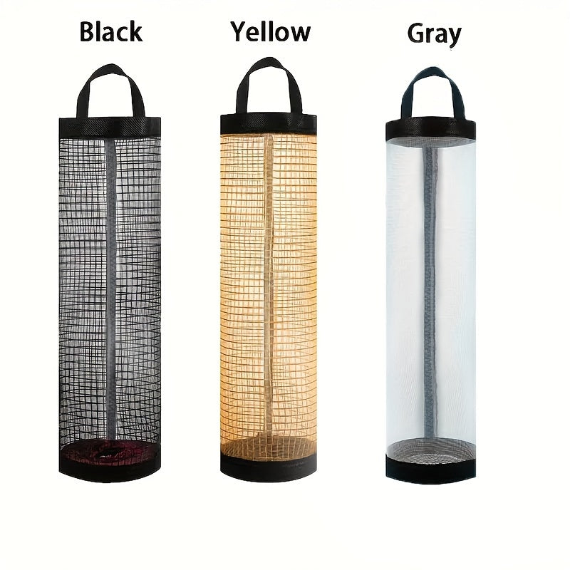 PVC osma to'rli saqlash sumkasi oshxona uchun - devorga o'rnatiladigan, chiqindi sumkalari va turli xil narsalar uchun buklanadigan tashkilotchisi (1 dona)