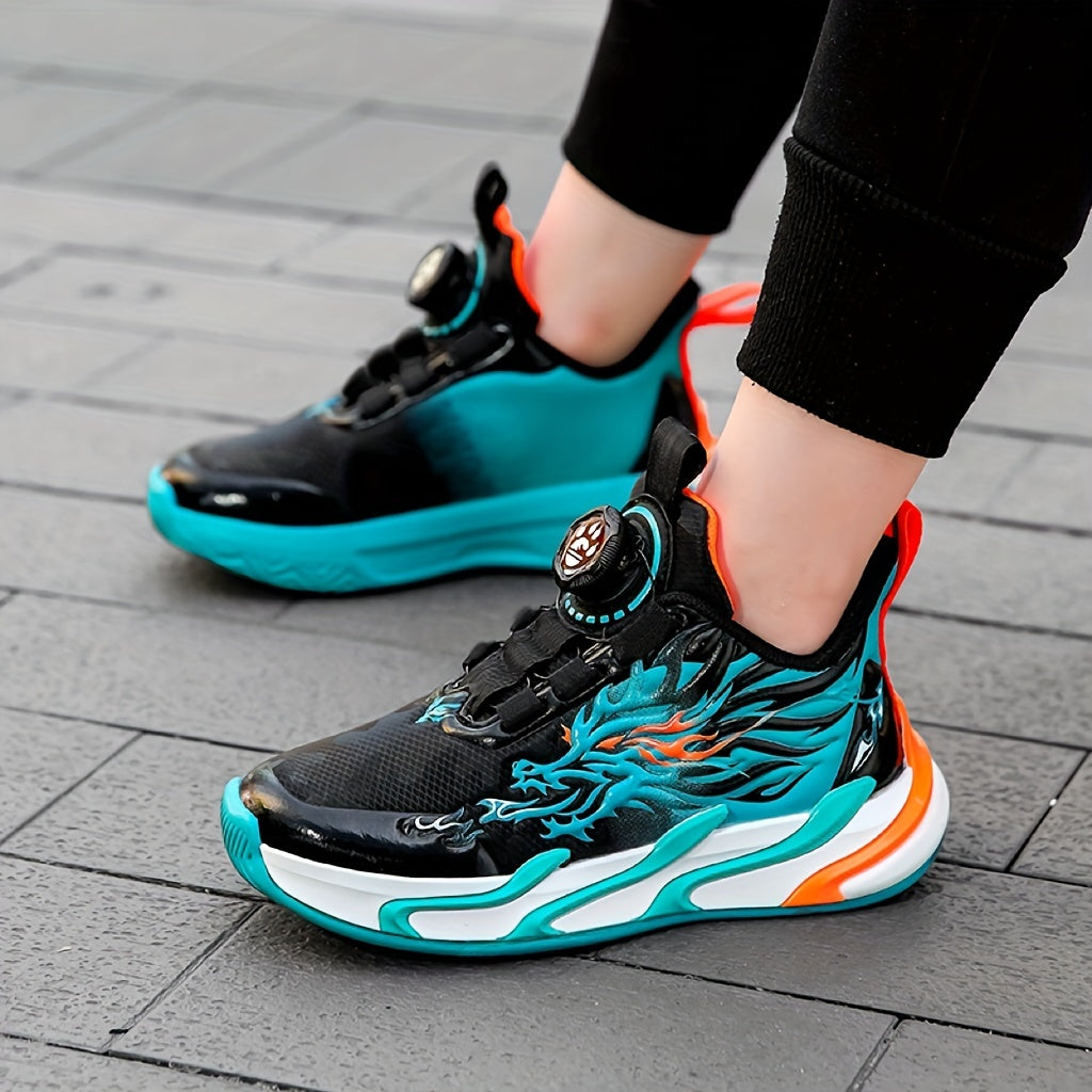 Boys Sneakers Low Top Breathable Non-Slip EVA Fabric Closure