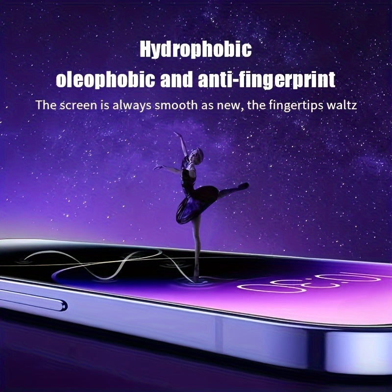 3-Pack Tempered Glass Screen Protector for iPhone Full Coverage HD Glossy Anti-Fingerprint