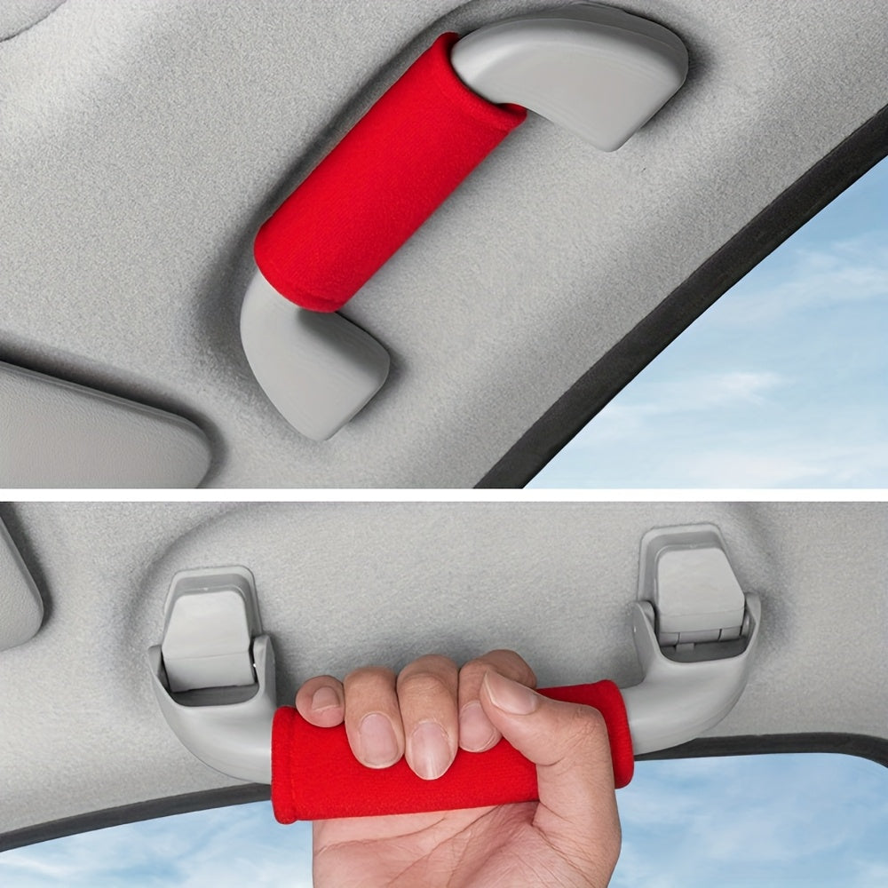 4 Pieces Car Interior Cover Set for Roof Armrest and Handle Protection