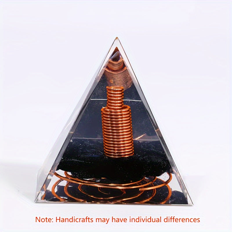 Crystal Orgonite Pyramid for Home Decor and Gift Ideas