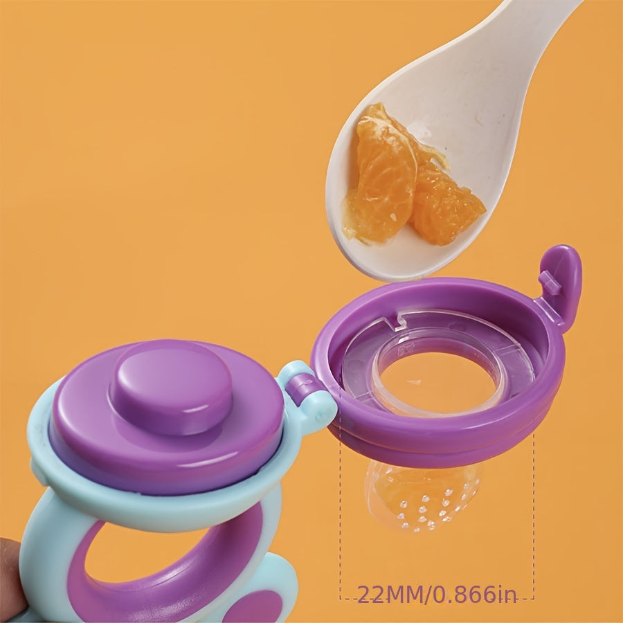 Baby Feeding Set 9 Pieces Silicone Squeeze Bottle Fruit Feeder Teething Pacifier Toys for Infants