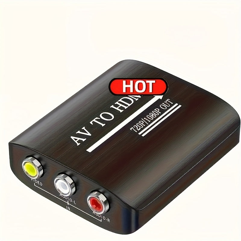 USB-Powered RCA to HDMI AV Converter for Gaming Consoles and Media Players