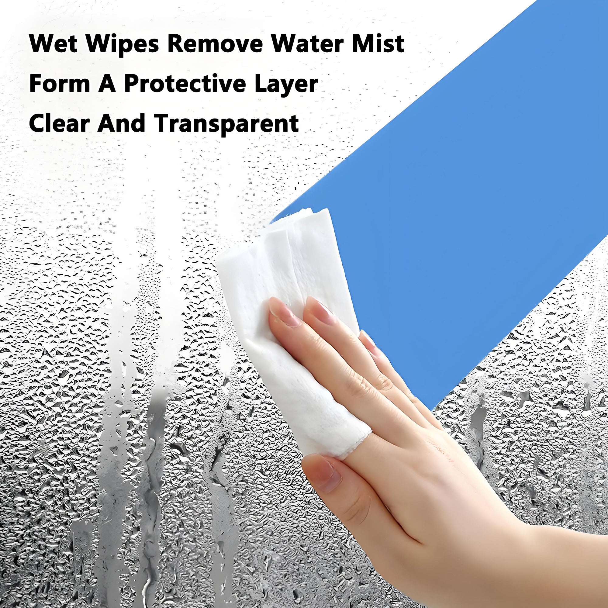 Автомобильные универсальные влажные салфетки для дождя и тумана, очищают лобовое стекло и зеркало, водонепроницаемые