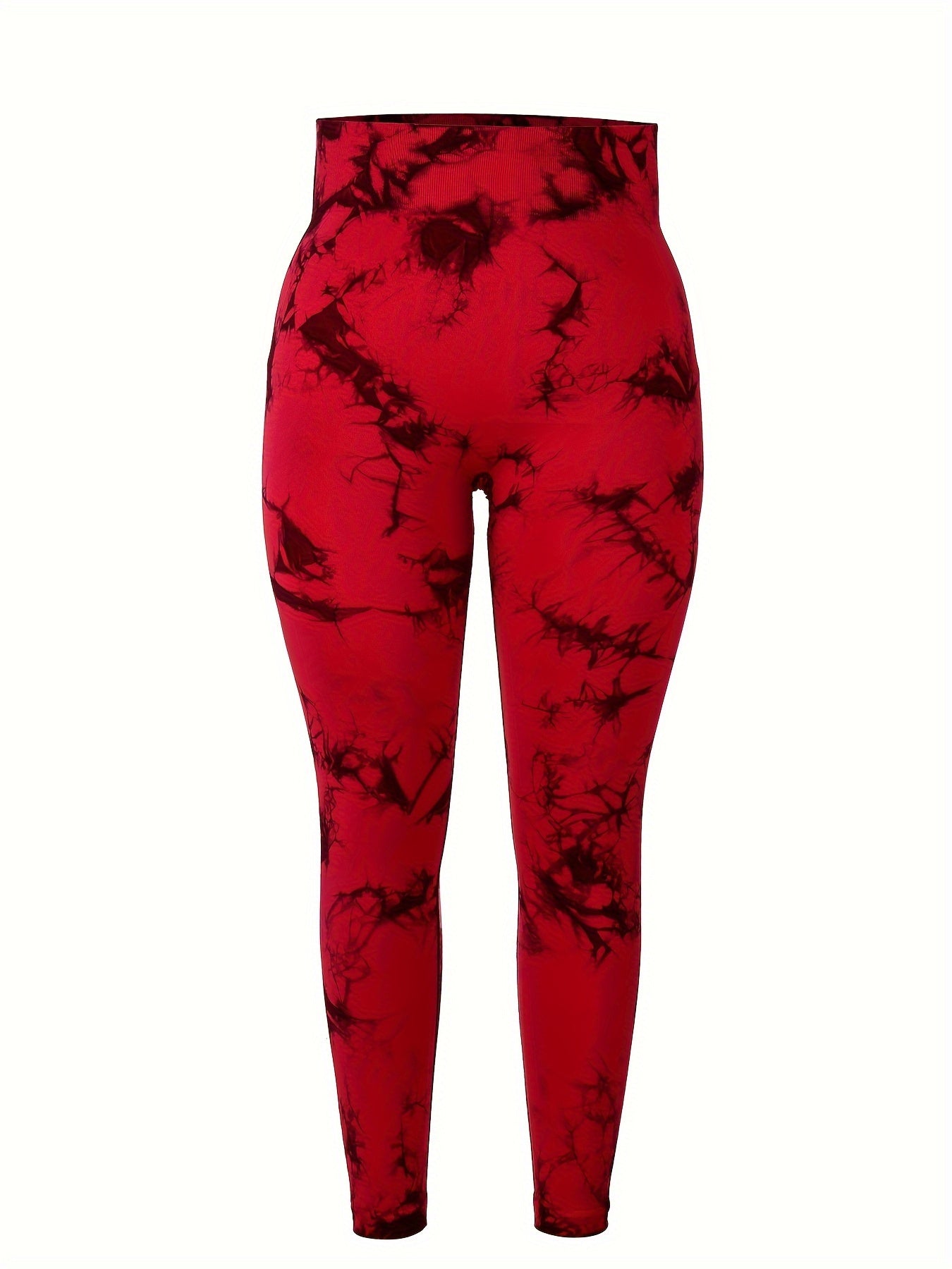 Plus Size Tie Dye Skinny Leggings High Waist Yoga Pants Women