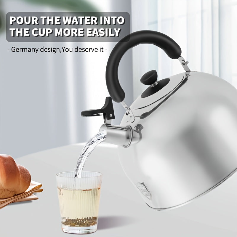 Stainless Steel Whistling Kettle 6L Gas Stove Suitable for Boiling Water